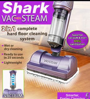 Shark MV2010 Vac Then Steam Hard Floor vaccuum steamer Cleaning System