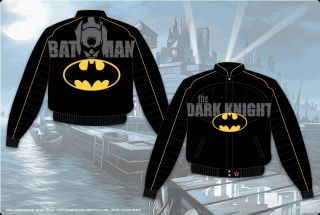   Size BATMAN The Dark Knight Black Yellow Logo Jacket Coat Jh Design