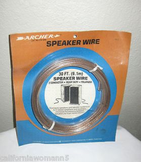 vintage archer speaker wire 30 ft 2 conductor polarized time