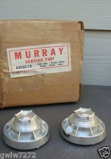 MURRAY TRICYCLE HUB CAPS SET OF 2 NOS 1960s Velocipide Ped​al Car 2 