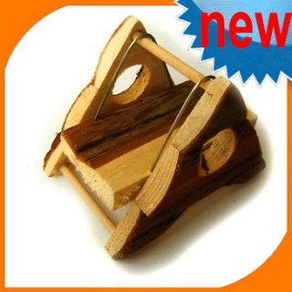 hamster mouse gerbil wood room case cage seesaw toy new