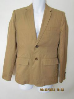 Shipley&Halmos Two Button Sport Blazer/Jacket Camel Cotton,Size 38 