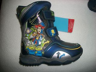 NEW TOY STORY 3 LIGHT UP SNOW BOOTS BOYS TODDLER SZ 5T RETAILS $44.99