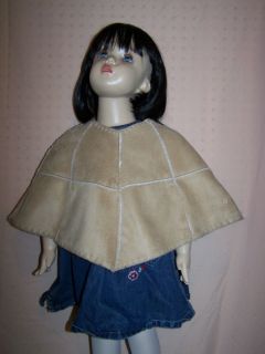 girl s camel brown baby gap poncho size s m 2t 3t euc