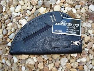 LEATHER LOCKING GUN PISTOL CASE for RUGER LCP 380 with LASER