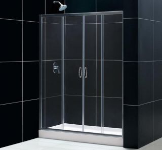 DreamLine DL 6016R 04CL 56 60 Shower Door & 36 Base Right Drain