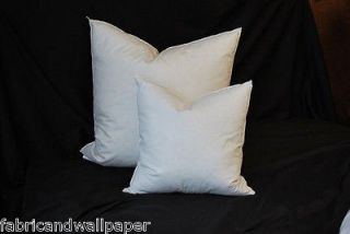 26 x 26 square polyester cotton pillow form insert new