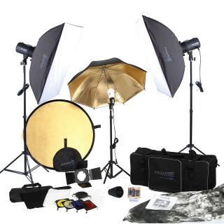   SP3500 Complete Portrait Studio Kit w/Flashes Softboxes & More