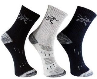 ARCTERYX Cotton Coolmax Walking Socks Hiking Men size 6 10