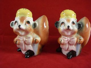 vintage anthropomorphi c squirrels salt and pepper shakers from canada