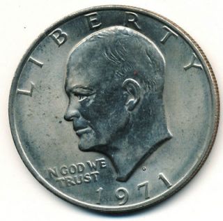 Newly listed 1971 D EISENHOWER DOLLAR  CLAD  **VERY NICE ABOUT 