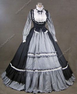 Victorian Gothic Lolita Dress Ball Gown Prom Steampunk Punk D190 M