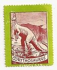 Poster Stamp Sinclair Oil Co., Prehistoric creature Corythosaurus