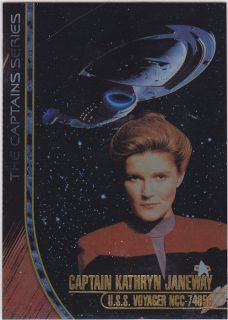 star trek voyager profiles captains card 4of4 49 1200 time