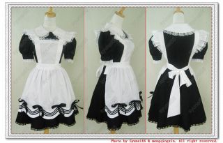 gothic lolita costume maid sissy dress halloween custom