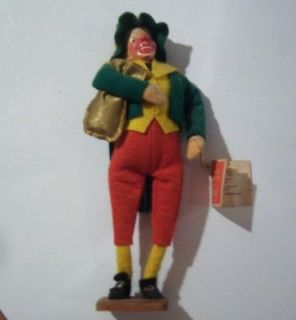 VINTAGE LEPRECHAUN POSEABLE HAND MADE DOLL BY JAY OF DUBLIN   8 IN 