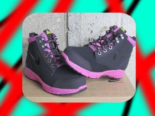 Nike Dual Fusion Jack Boot GS Grade School Black Pink Grey Sz 4 new 