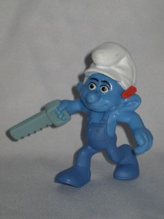 mcdonalds the smurfs happy meal toy handy figure time left