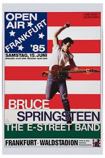 The BOSS Bruce Springsteen Frankfurt Germany Poster Circa 1985