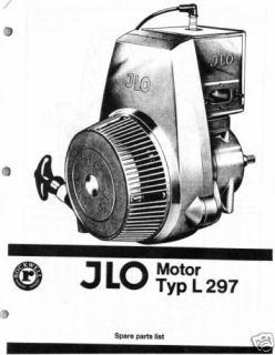 vintage jlo typ l 297 snowmobile engine parts manual time