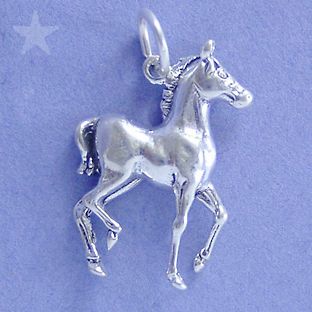 horse sterling silver charm pendant foal colt from australia time