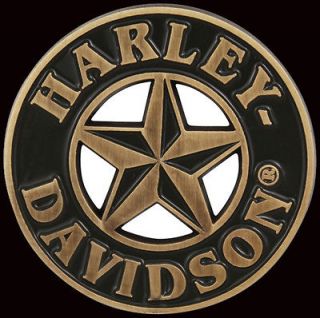 HARLEY DAVIDSON Antique Brass LONE STAR 3D DIE CAST HARLEY PIN