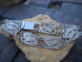 silver filigree bracelet in Vintage & Antique Jewelry