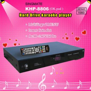 VIETNAMESE KARAOKE HD PLAYER 8806 with HDMI CABLE & AN EXTRA REMOTE 