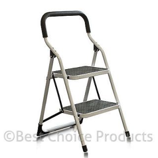 Folding Ladder Two Step Stool Household Kitchen Pantry Ladder Solid 