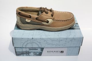 sperry little boys bluefish linen and leather boat shoes