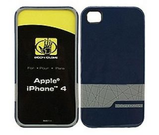 Iphone 4S 4 Blue Gray OEM Body Glove Snap On Rubberized Hard Case 
