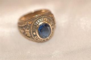 1969 Parsons College Mens Class Ring 10K 12.6dwt Size 10 1/2