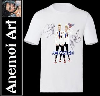 JEDWARD victory SIGNED autographed T shirt T Shirt secret santa gift 