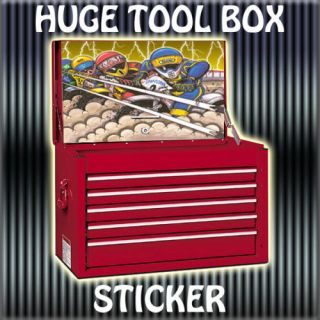 huge toolbox top box sticker speedway race bikes from united