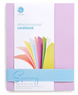   Spring adhesive backed cardstock 8 1/2 X 11 paper sticky back
