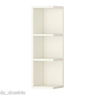   Shelf Wall End Unit Cabinet Open Bathroom Storage LLILANGEN White