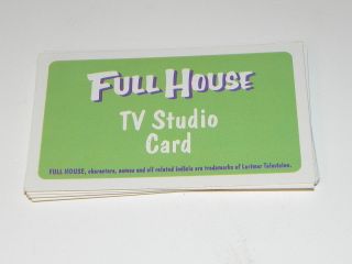 full house game parts full set 10 tv studio cards