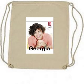 Personalised One Direction Harry Styles Printed School PE Bag Boy Girl