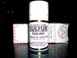 sulfur san ing medicated cream anti acne keratolytic time