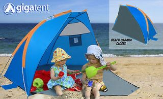 New Beach Cabana Sun, WInd, Sand, Shade, Changing Shelter Tent w 