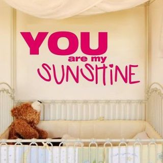 you are my sunshine wall decal in Decals, Stickers & Vinyl Art