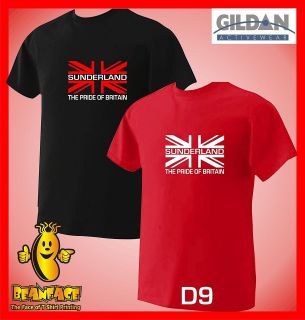 SUNDERLAND T SHIRT union jack pride sports fc funny MENS small to 5XL 