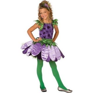 Purple Daisy Flower Princess Costume Girl Child Kids Dress Up