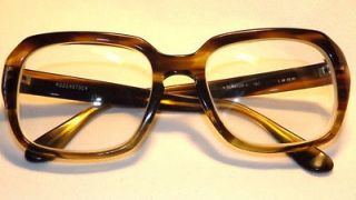 Vintage 1969 Mens Eyeglasses RODENSTOCK SENATOR Olive Tortoise 50 20 