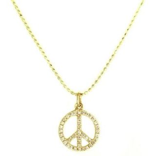sydney evan peace sign diamond necklace  800