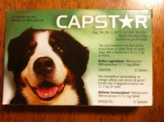 CAPSTAR GREEN SIX 6 TABLETS   Good Expiration dates Free USPS Shipping