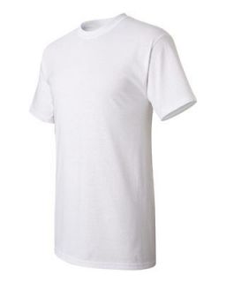 NEW MENS Wholesale Plain Gildan 100% Cotton White Adult T Shirts S M 