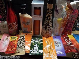 20 INDOOR TANNING BED LOTIONS SUPRE CARNIVALE_TANSIUM _BOTTLES&SAMPLE 
