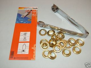 Newly listed Tarpaulin/awni​ng eyelet repair kit,tool + 12 pr 