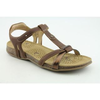 Taos Vision Womens Size 8 Brown Open Toe Leather Comfort Sandals Shoes